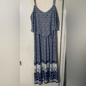 Magic Black and White Printed Women's Dress